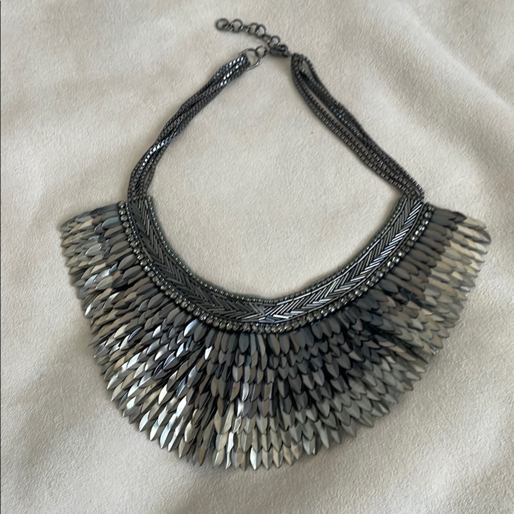 Pegasus Elegant Silver Statement Necklace